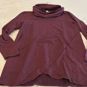 Elegant Maroon Cowl Neck Sweater
